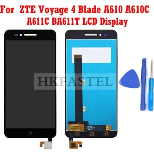 For ZTE Voyage 4 Blade A610 A610C BA610 318 241 Moble phone LCD Display + Touch Screen Digitizer Assembly Screen Panel