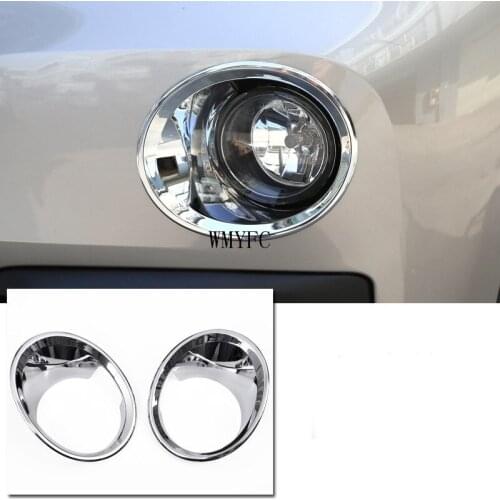 ABS Chrome Front Fog Lamp Ring Decorative Cover Trim For BMW X1 F48 2016-2019 Car Accessories 2Pcs