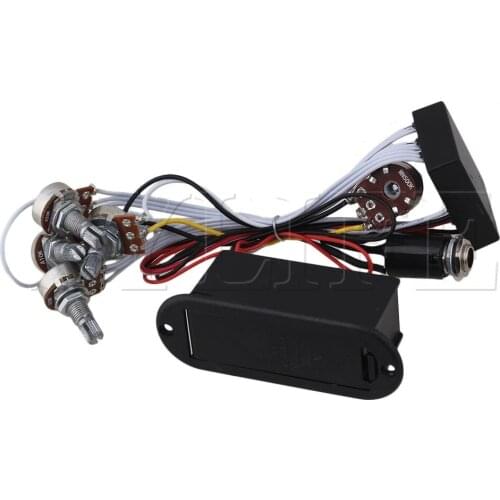 3 Band EQ-3T Active/Pass Bass Preamp 5 Controls For Active Bass Pickup