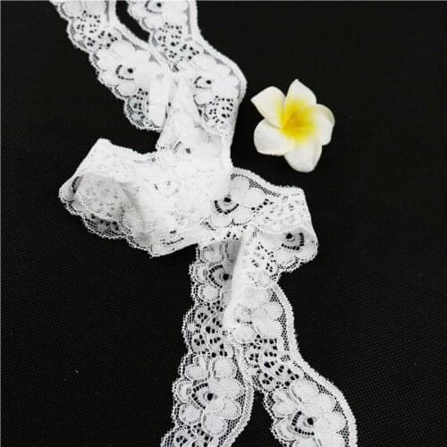 35mm 5yard Lace Ribbon Lace Trim Wedding Decoration Handcrafted Embroidered Sewing DIY Material Tablecloth decorative lace JJ254