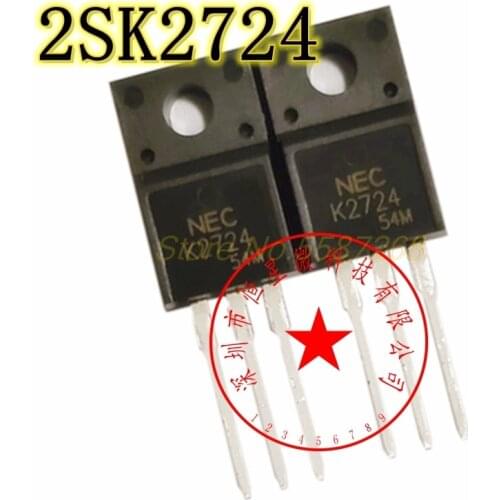 5pcs/lot K2724 Chip Use for Excavator ECU 2SK2724 Automotive Computer Board Field Effect Transistor 60V 35A TO220F