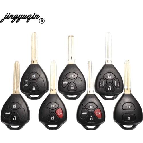 Car Remote key Fob For Toyota Camry Avalon Corolla Matrix RAV4 Venza Yaris 2/3/4Buttons Fob Cover Car Alarm Housing Case