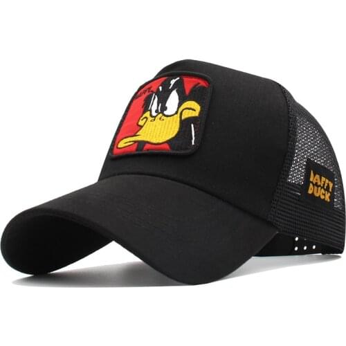 Animals Donald Duck Bugs Bunny Embroidery Mens Baseball Cap Women Snapback Hip Hop cap Summer Mesh hat trucker cap dad hat