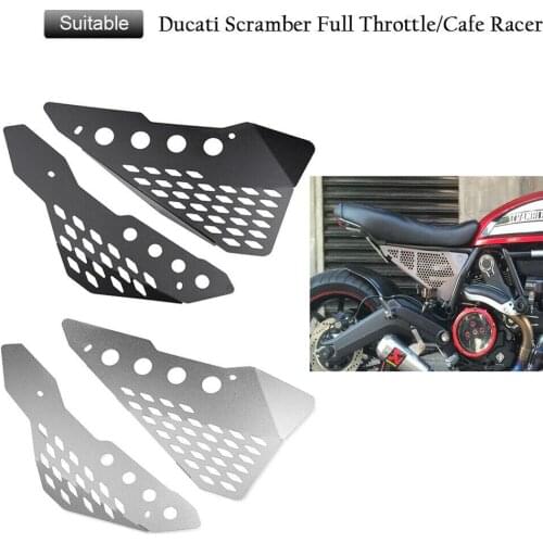 Side Frame Cover Panel Protector For Ducati Scrambler 800 400cc Street Classic Icon Sixty Desert Sled Full Throttle 2015-2019