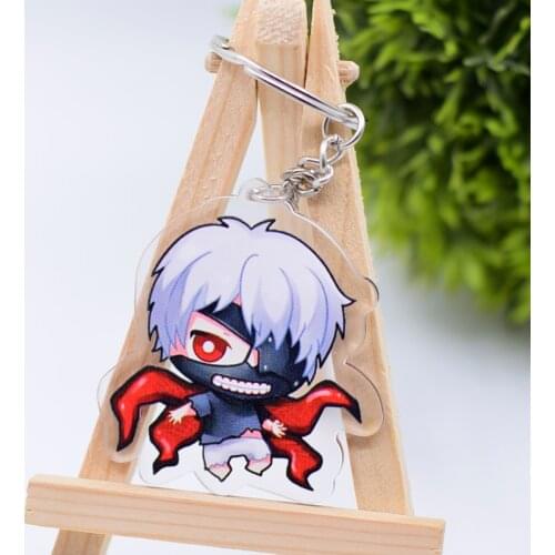 WL093 Tokyo Ghoul Keychain Acrylic Cartoon Keyring Accessories