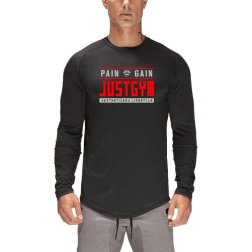 4 Colors M-2XL Loose O-neck Printed Quick-drying Breathable Mens Sports T-shirt Training Fitness Clothes