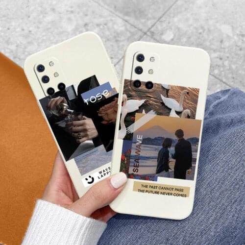 Rose Camera Lens Protect Case For Oneplus 8t Soft Liquid Silicone Phone Cover For Oneplus 9 9pro 9r pro