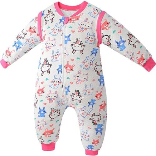 Baby Sleeping Bag Cartoon Infantil Spring Autumn For Cotton Toddler Sleepsack Kids Slaapzak Bed Soft Children Pajamas Jumpsuit