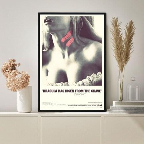 Dracula Has Risen from the Grave, 1968 British horror Movie Poster Canvas Print Wall Painting Home Decoration