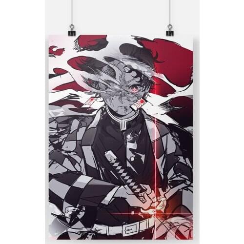Kamado Tanjirou Kimetsu no Yaiba anime Canvas poster Painting wall Art decor Living room Bedroom Study Home Decoration Prints