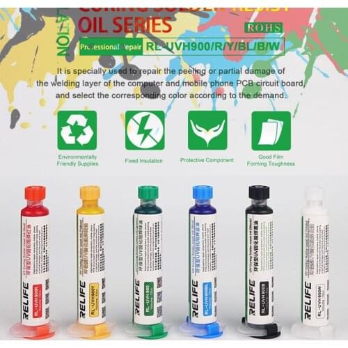 Multicolor UV violet lamp Ultraviolet rays Solidification Liquid oil Solder resist protect for Mobile phone motherboard IC Prote