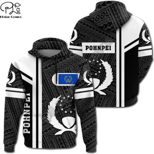 NewFashion Island Country Flag Pohnpei Polynesian Culture Retro Tattoo Tracksuit Men/Women Pullover Harajuku 3DPrint Hoodies A48