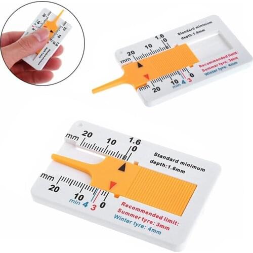 Auto Tyre Tread Depth Gauge Caliper 0-20mm Tread Piece Car Motorcycle Caravan Trailer Wheel Measure Repair Tool Car Tread Ruler