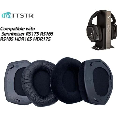Replacement RS175 RS165 RS185 HDR165 HDR175 for Sennheiser Ear Pads With Plastic Hooks Headset Cushion Cover Earpads Earmuff