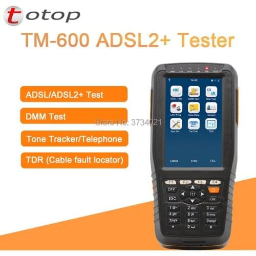 Free Shipping TM-600 ADSL ADSL2+ Tester ADSL WAN & LAN Tester xDSL Line Test with All Functions (DMM+TDR +Tone Tracker)