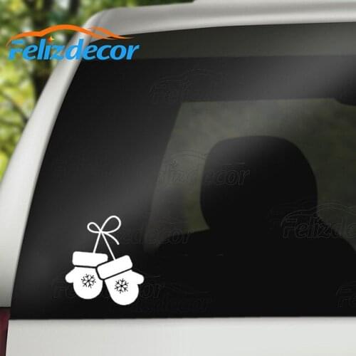 Mittens Decal Christmas Santa Decals Christmas Holiday Decor Car Window Trunk Art Decoration ZP0662