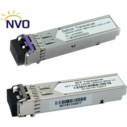 1.25G CWDM SFP 1270nm 1290nm 1310nm 1330nm 1350nm 1370nm 40KM Optic CWDM SFP Transceiver Module
