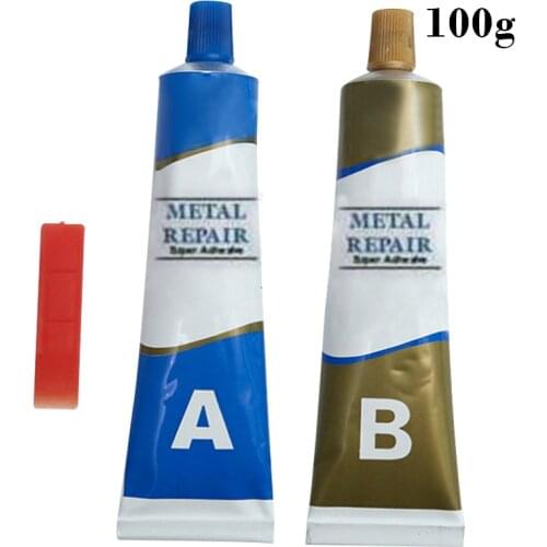 100g A B Combination Epoxies Industrial Repair Paste Glue Heat Resistance Cold Weld Metal Repair Paste New HFing