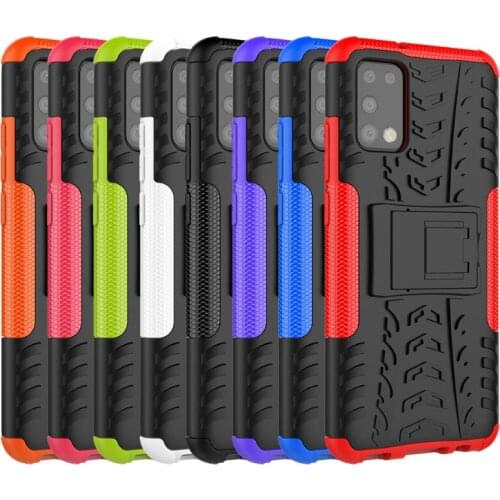 100pcs/Lot Hybrid Rugged Phone Case For Samsung Galaxy A02S US A12 A42 M51 M31S S20 FE Plus Ultra Hard PC TPU Silicone Armor