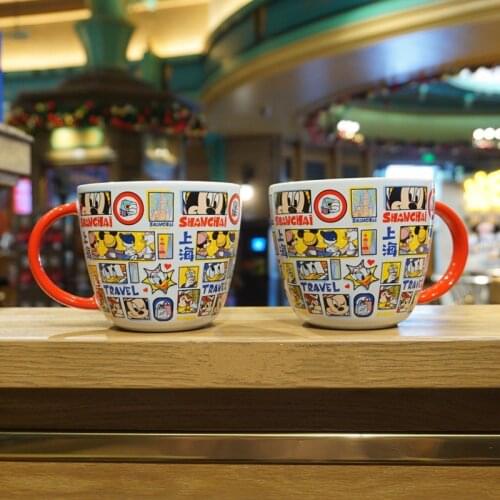 2021 new style Mickey Donald Duck cartoon ceramic mug Decoration gift AG2381