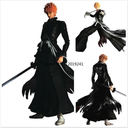 25cm Original Pa Bleach Anime Model Kurosaki ichigo PVC Play Arts Action Figures QUARE ENIX Bleach Movable Collection Toys NEW