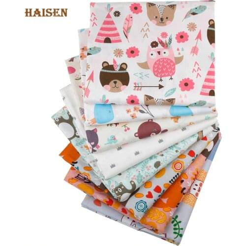 8pcs/Lot,Unicorn Series Twill Cotton Fabric Patchwork Tissue Cloth Set DIY Needlework Sewing Quilting Handmade Material 20x25cm
