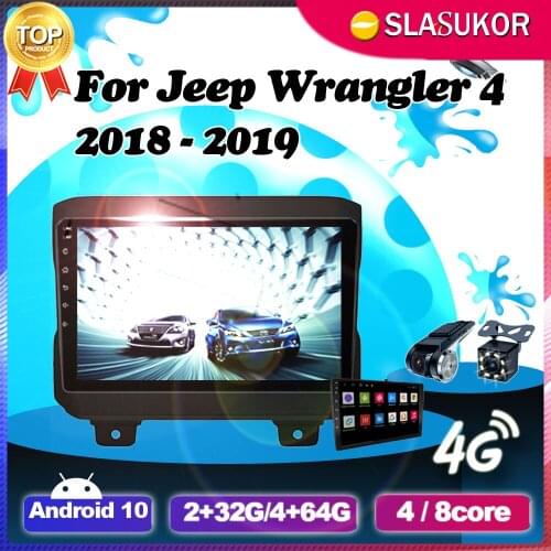 Android 10 For Jeep Wrangler 4 JL 2018 2019 Car Auto Radio Multimedia Video Player Navigation stereo GPS DVD WIFI No 2 din 2din