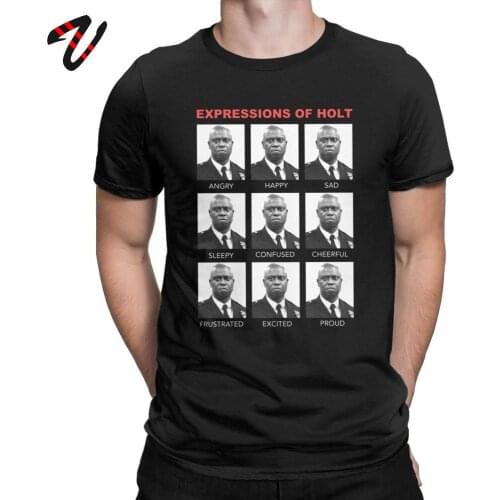T Shirt Men Expressions Of Holt Tops Cool Brooklyn Nine Nine Brooklyn 99 Classic Tees Short Sleeve Clothes Cotton O-neck T-Shirt