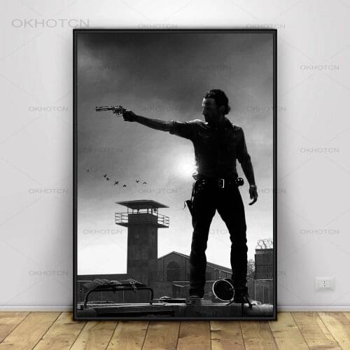 Movie The Walking Dead Canvas Painting Wall Art Oil Painting Cuadros Posters and Print Home Decor Wall Picture for Living Room