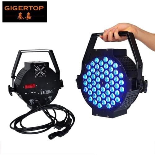 China Disco 54x3w Led Flat Par Light Led Mini Par 64 Stage Lighting for Sale Aluminum Case RGB 3IN1 Color Mixing