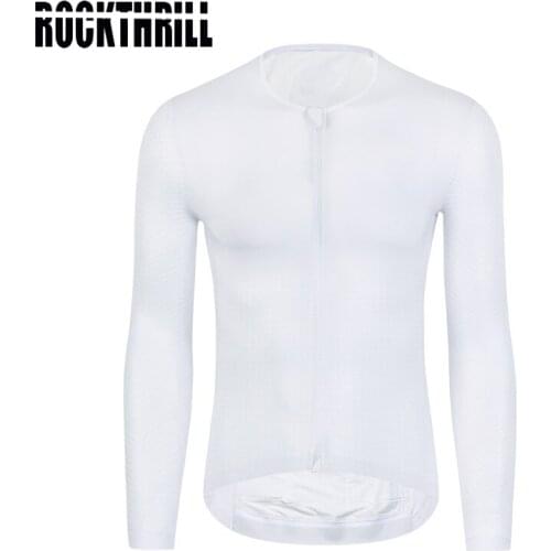 Rockthrill Cycling Jerseys Long Sleeve Men Quick-Dry Spring Mountain Bike Clothes Breathable Bicycle Cycling Clothing