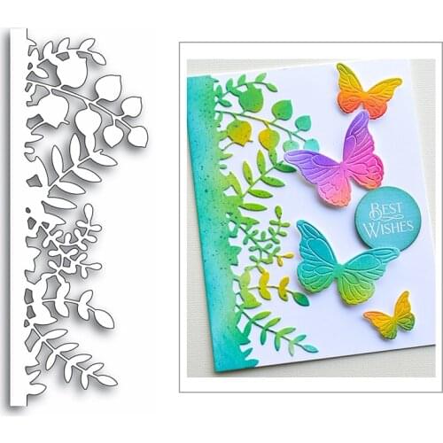 Leaves Lace Border Plant Frame 2020 New Metal Cutting Dies for DIY Scrapbooking and Card Making Decoration Embossing No Stamps