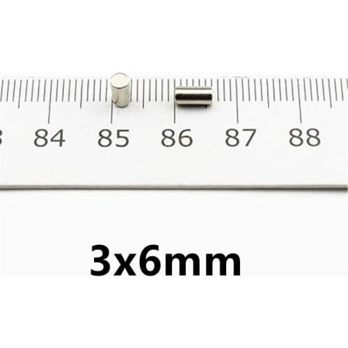 Magnet 3x6 mm Minor Search Magnet 3mm x 6mm Bulk Small Round Permanent Magnets 3x6mm Disc Neodymium Magnets strong 3*6 mm