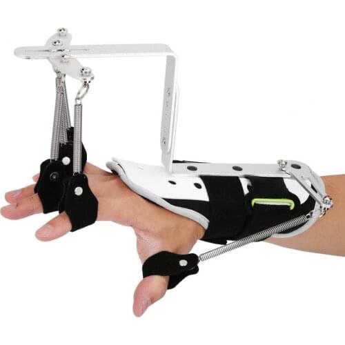 Medical Hand Rehabilitation Training Joint Brace Finger Splint Protector Orthotics for Stroke Hemiplegia Patient