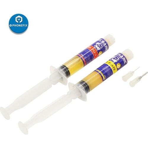 MECHANIC Soldering Paste Flux 10ML NO-Clean Paste Liquid Flux for iPhone Repair CPU BGA Chip Soldering Repair Welding Fluxes