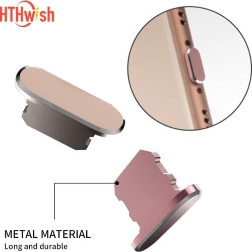 Metal Dust plug Charging Port Charger Port Anti Dust Plug Cap Stopper Cover For IPhone 7 8 Plus XS Max Mobile phone dust plug