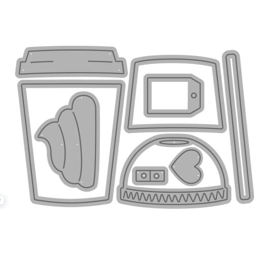 Cup Metal cutting dies cut die mold card Scrapbook paper craft knife mould blade punch stencils