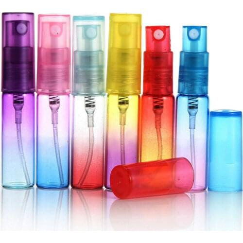5ml Gradient Color Refillable mini perfume Spray bottle atomizer perfume bottle refillable essential oil empty cosmetic skincare