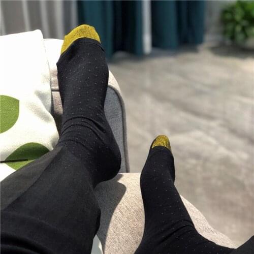 Mens Socks Male Formal Dress Socks Mens Business Socks Sexy Mens Dress Socks Breathable Mens Cotton Black Socks