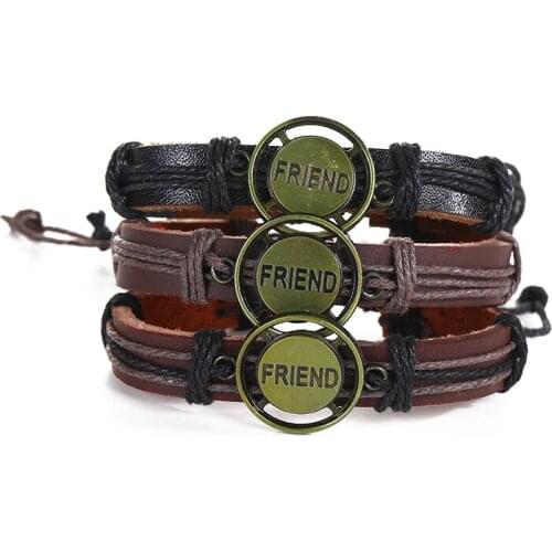 Couple Bracelet For Men Skull cross Accessories Matte leather bracelet for women Skull Set Crown Jewelry Men Bracelet