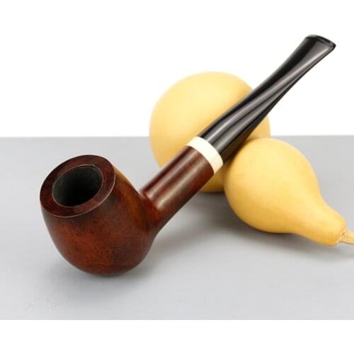 New Straight Smoking Pipe Top Grade Briar Wood Pipe 9mm Filter Briar Tobacco Pipe Briar Pipe 74 tools free Smoke Set