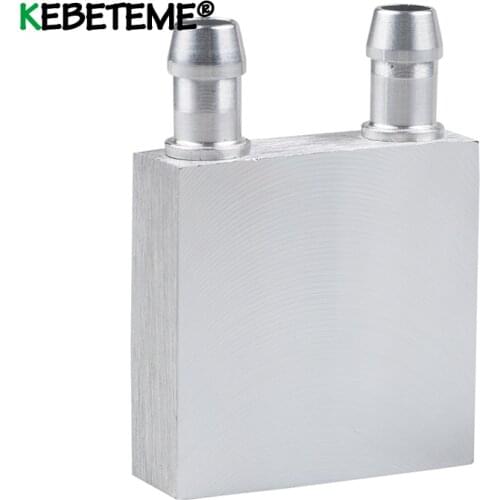 Latest For Liquid Water Cooler Heat Sink System Primary Aluminum Water Cooling Block 40*40*12MM Silver For PC Laptop CPU