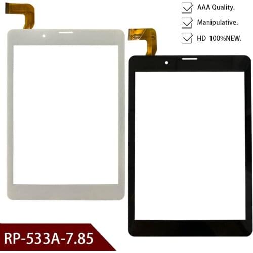 New White or black 7.85'' inch Tablet Digitizer Glass RP-533A-7.85 FPC V1Tablet Touch screen panel Free Shipping