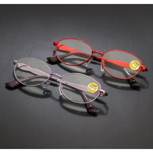 Seemfly Metal Frame Reading Glasses Women Men Blue Light Blocking Lightweight Presbyopic Eyeglasses Unisex Eyewear +1.0 To +4.0