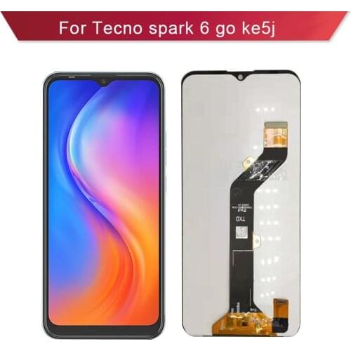 Wholesale New Display For Tecno Spark 6 go LCD KE5 KE5J Display Screen With Touch Panel Assembly Spark go 2020 KE5 LCD Screen