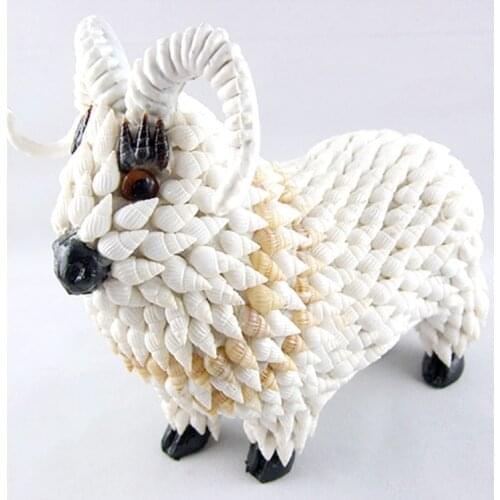 Creative Pure Natural Shell Handmade Crafts Sheep Handmade Exquisite Modeling Shell Animal Gifts