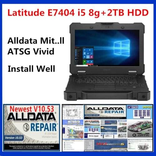Auto Repair Software 2021 Hot Alldata Mitch..ll Vivid workshop ATSG install well On D-ell Laptop E7404 i5 8G RAM with 2tb hdd