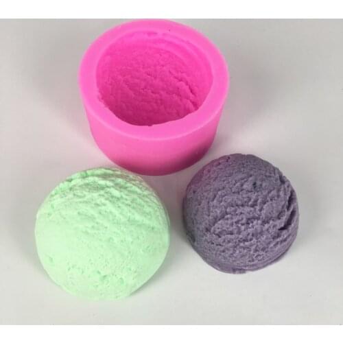 Ice Cream Ball Candle Making Silicone Soap Mold