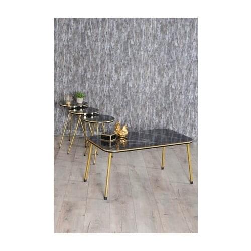 Modern Zigon coffee table And Medium coffee table Set Kr Double Gold Bendir Metal coffee tables table basse furniture living room table