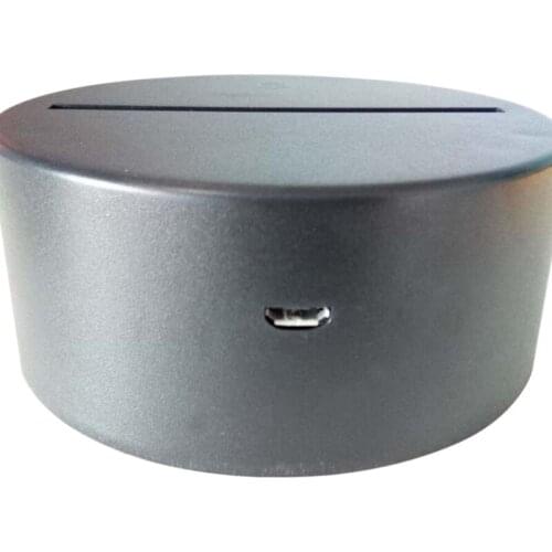 LED Night Light Lamp Base USB Charging Cable Remote Control Acrylic Plate For Home B1